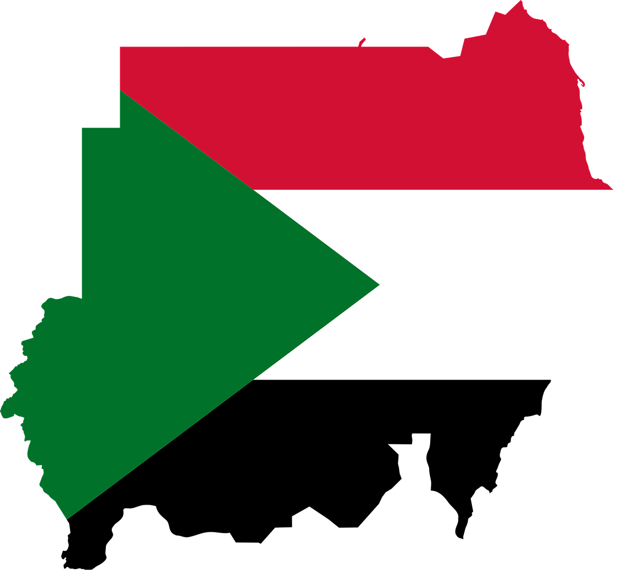 sudan, flag, map
